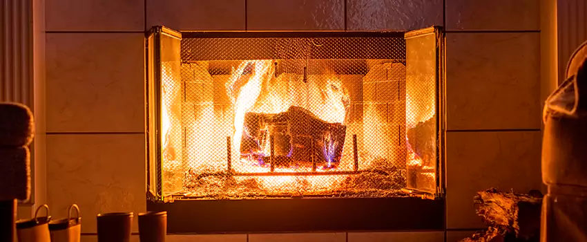 Mendota Hearth Landscape Fireplace Installation in Upper St. Clair, Pennsylvania